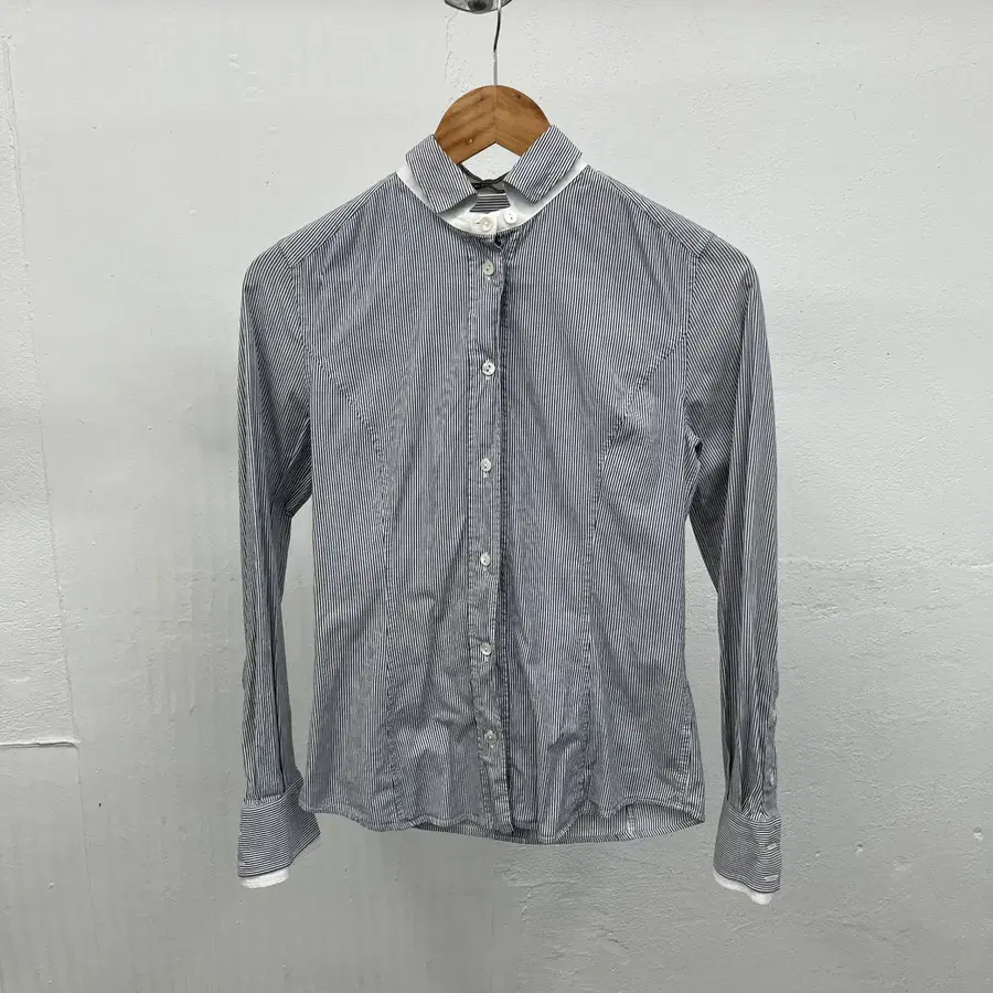[S] DOLCE&GABANNA PINSTRIPE SLIM FIT SHIRT