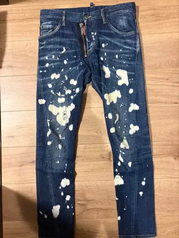DSQUARED2 페인트 가공 데님 팬츠