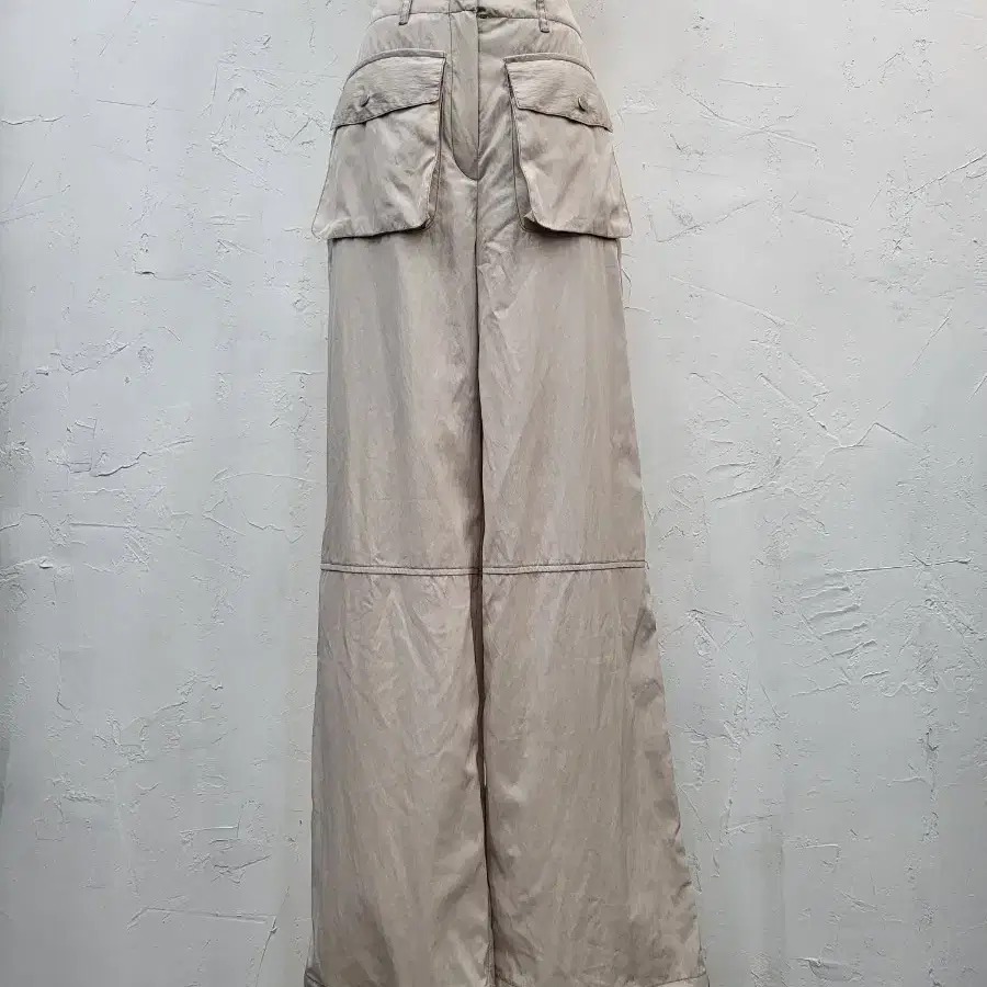 카고 와이드 팬츠 베이지M