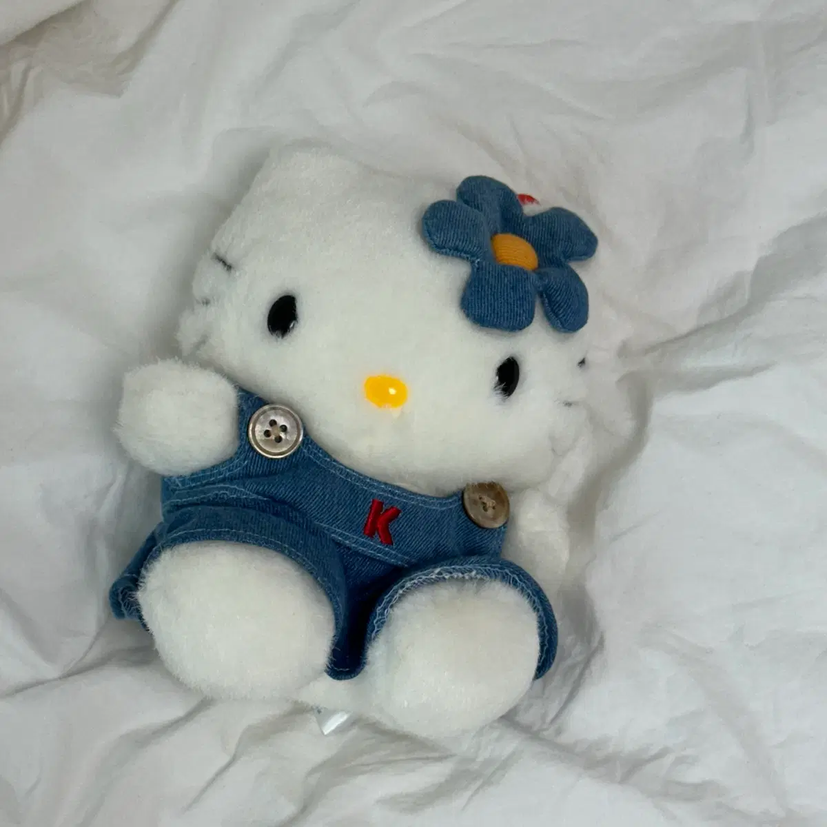 산리오 고전 헬로키티 데님 원피스 인형
