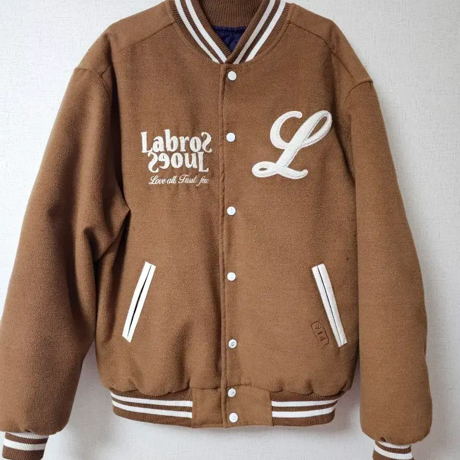 LABROS 290UL 야구 점퍼 브라운