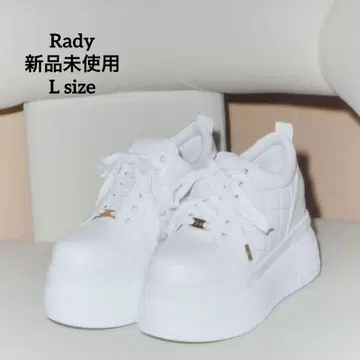 Rady 통굽 스니커즈 이번 시즌 신상 완판템 L 화이트 퀼팅 호비계