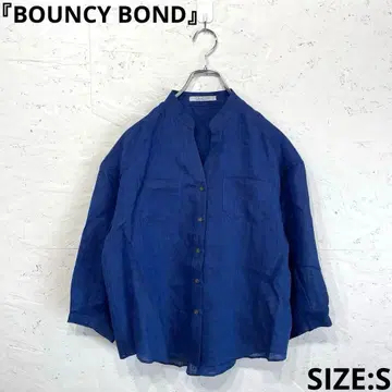 [ BOUNCY BOND ] 린넨 스키퍼 셔츠 7부 소매 블라우스 S