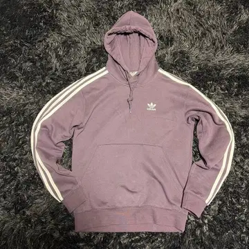 adidas Originals 후드티 퍼플 블랙 세잎클로버