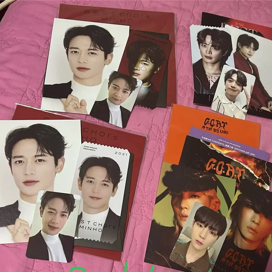 샤이니 ar티켓 세트 키 기범 민호 키랜드 베초 포카
