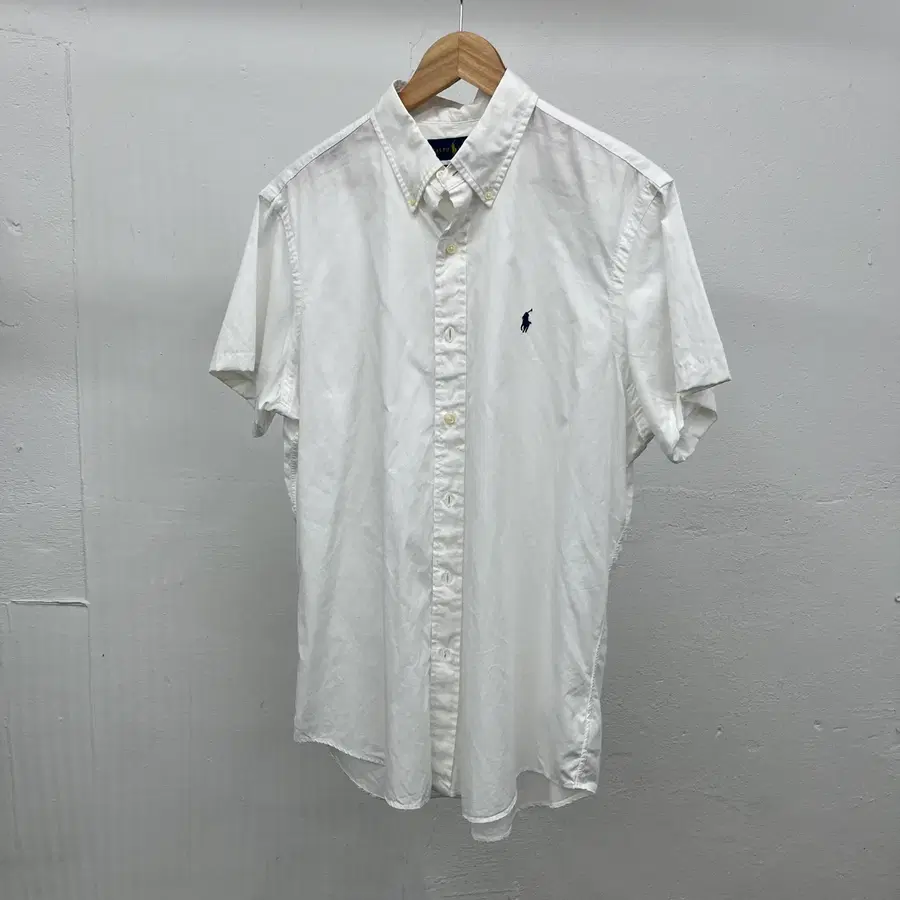 [108] POLO RALPH LAUREN WHITE 1/2 SHIRT