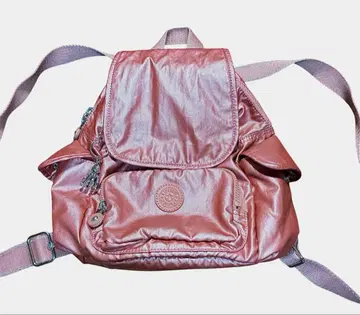 [KIPLING] 살몬 핑크 계열 럭색 (키링 포함)