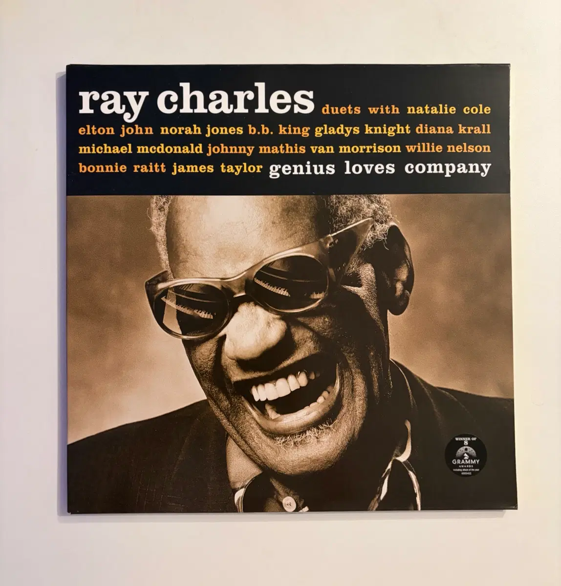 [희귀] Ray Charles  Genius Loves Company 초반 LP