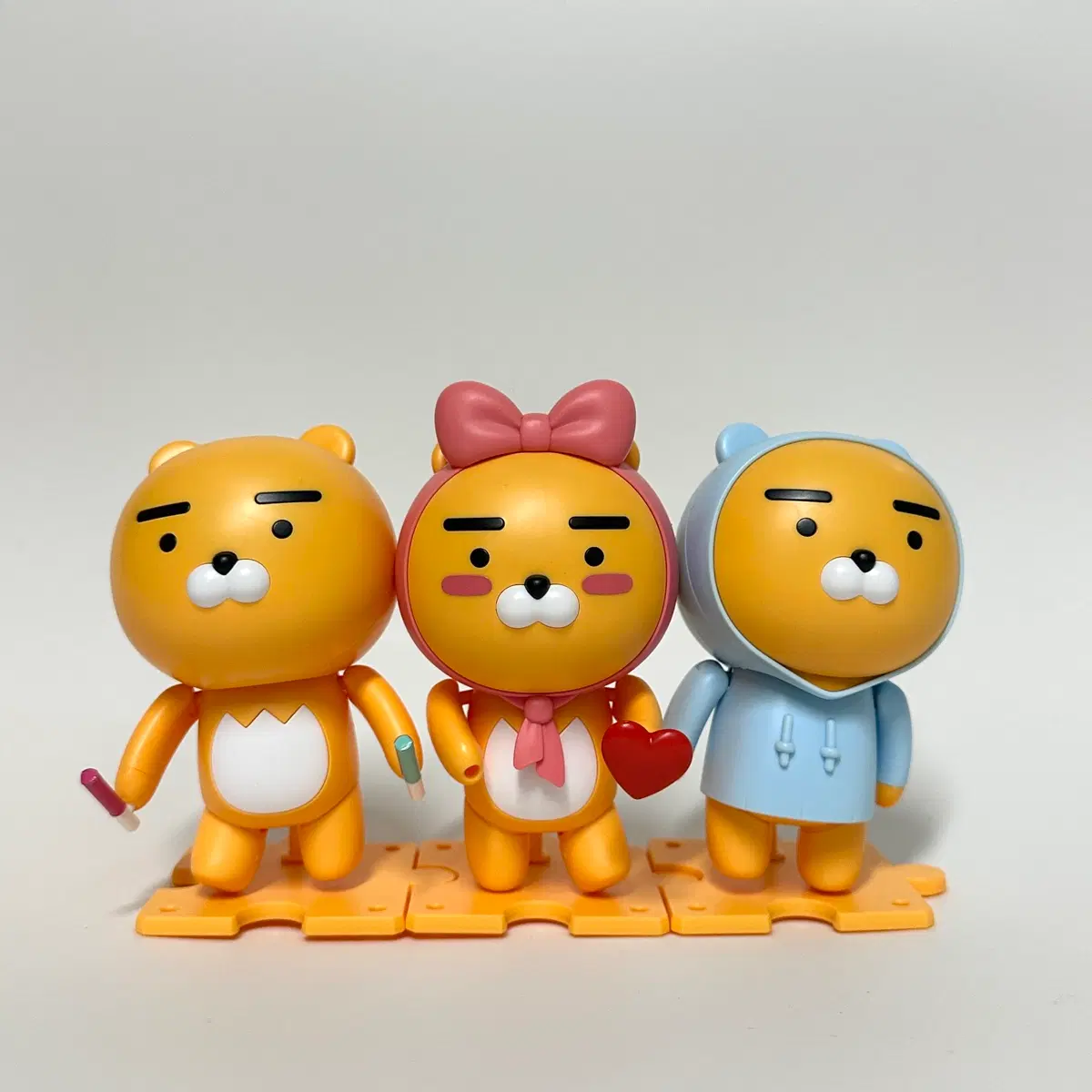 [최저가 세트] 반다이 카카오프렌즈 라이언 피규어 3종 세트