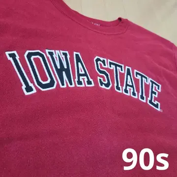 [ 추정 90s 자수 택 ] 빈티지 챔피온 리버스 위브 IOWA