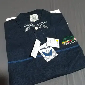 미사용 새상품 TOYOBO SINA COVA 피케 셔츠 네이비