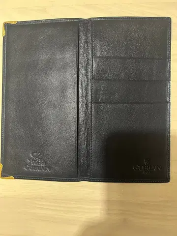 GUERLAIN 겔랑 가죽 장지갑 블랙