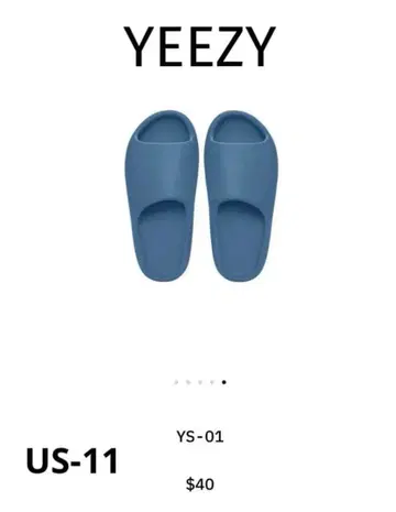 [ 새상품 ] YEEZY YS-01 BLUE US11 / JP29