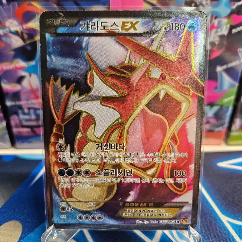 포켓몬 카드 갸라도스 EX 이로치 081/080 SR XY9