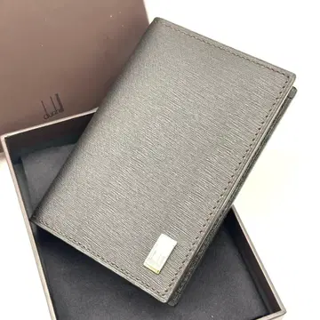 [ 미사용 ] dunhill 던힐 카드 케이스 명함지갑 가죽 블랙 계열
