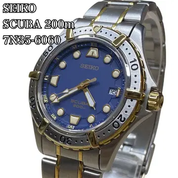 새상품급 SEIKO SCUBA 200m 다이버즈 손목시계 7N35-6060