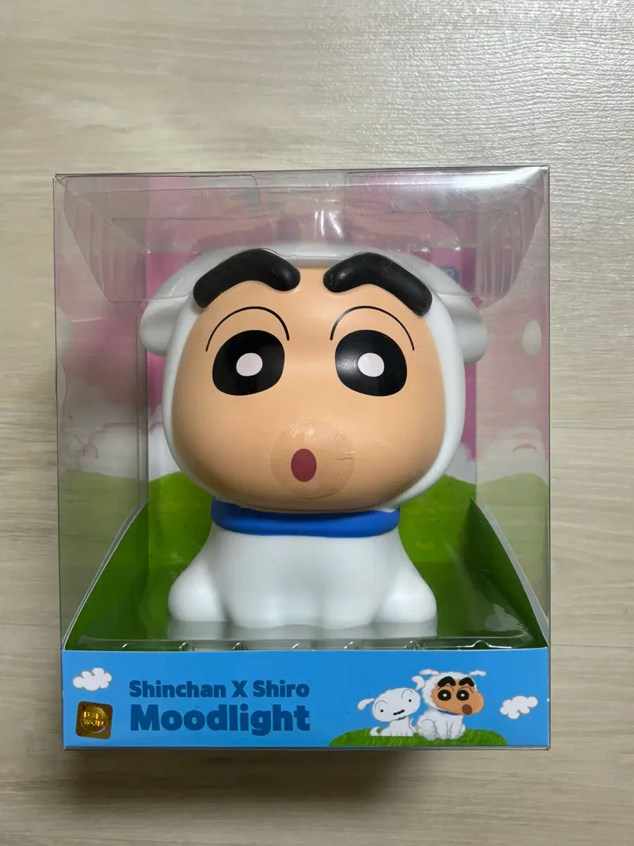짱구는못말려 짱구 흰둥이 콜라보 시로 무드등 피규어 새상품