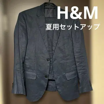 [ h&m ] 여름용 셋업 수트 네이비