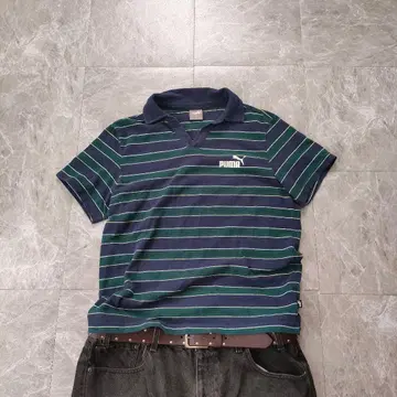 puma border polo shirt y2k 00s