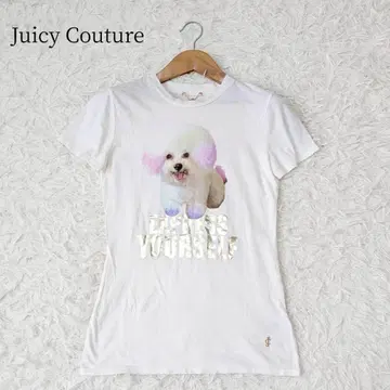 Juicy Couture 로고 반팔 핏 티셔츠 크롭티 XS 헤이세이 갸루 Y2K