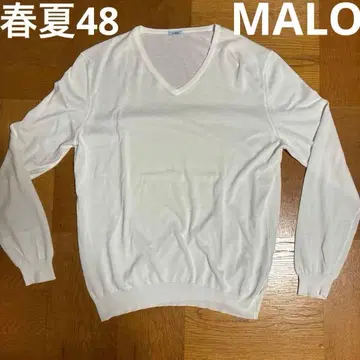 [ 컨디션 최상 ] 봄/여름 malo 마로 코튼 니트 화이트 48