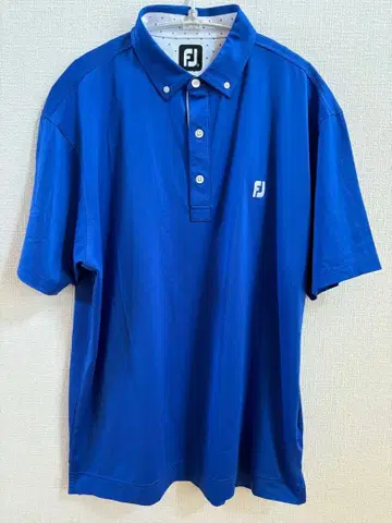 [새상품급] FootJoy 골프 셔츠 블루 남성용 2XL 사이즈