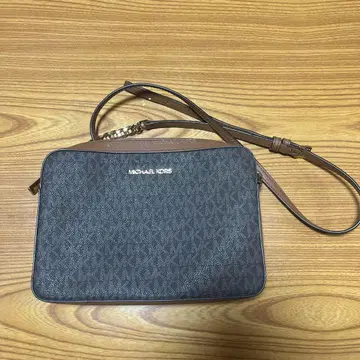 MICHAEL KORS 숄더백 올 패턴 브라운 가죽 체인
