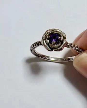 ANNA SUI 안나수이 silver925 각인 실버 반지 플라워