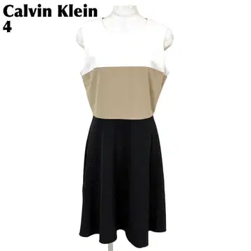 [ 새상품급 ] Calvin Klein 3컬러 슬리브리스 원피스 4 화이트