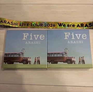 아라시 five CD Blu-ray WeareARASHI 완전 수주 금 테이프