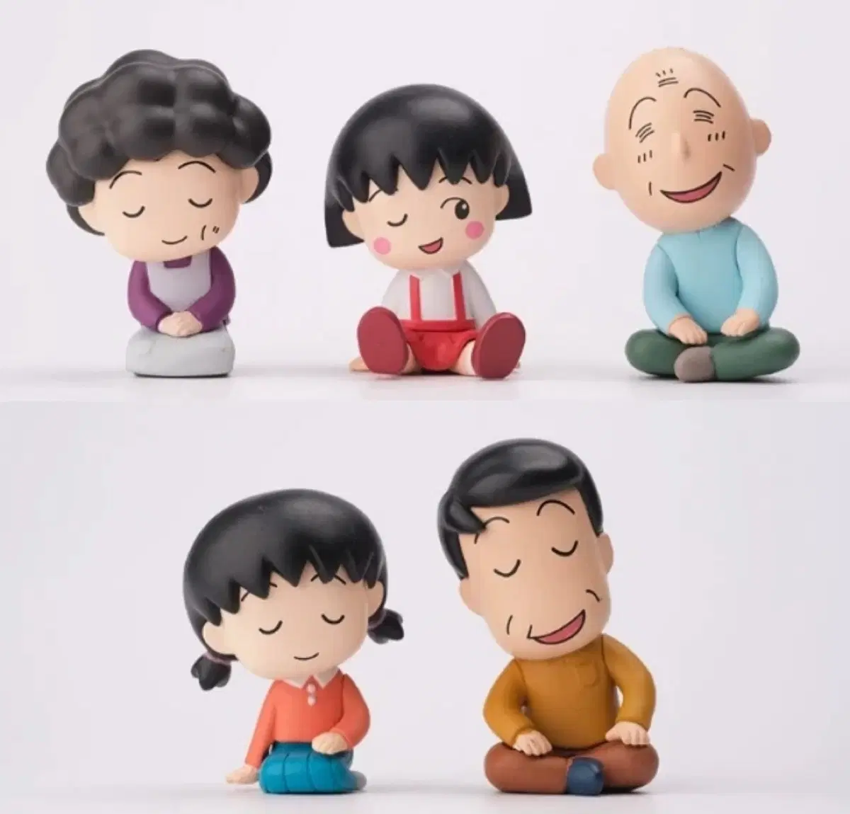 마루코는 9살 피규어 미개봉 5종 세트로 일괄 판매합니다.