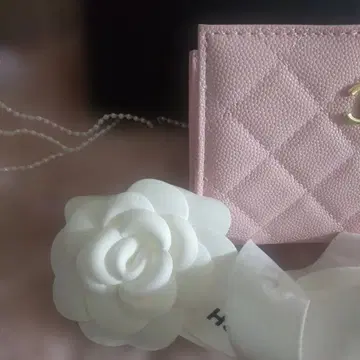 3단 폴더형 지갑 핑크 박스 포함 +.