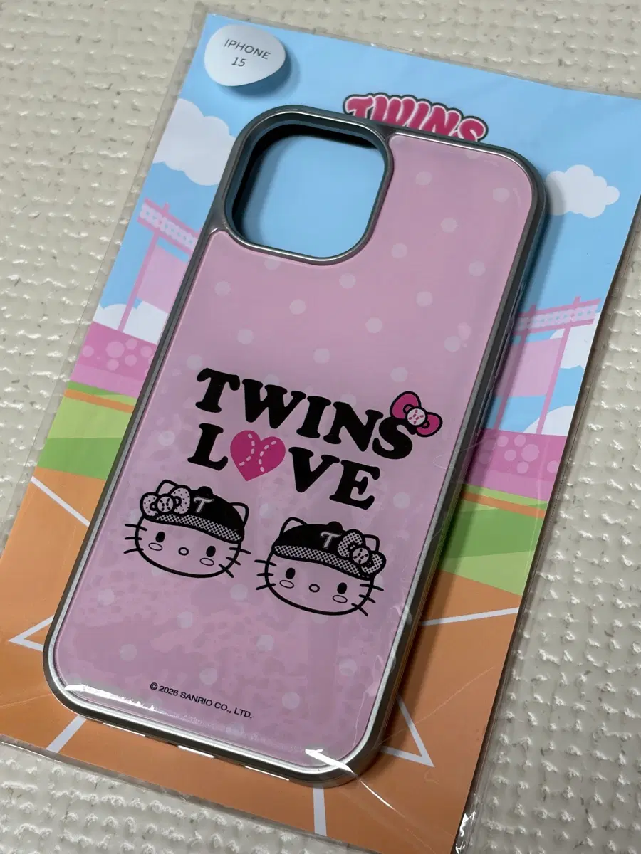 LG 태닝 헬로키티 콜라보 에폭시 핸드폰케이스(Love Twins)