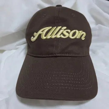 [ 새상품 ] ALLISON BROWN 아리손 브라운 로고 캡 브라운