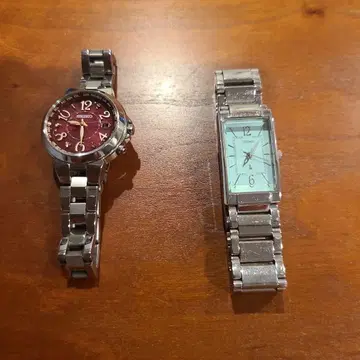 [정크제품] SEIKO 여성용 손목시계 2세트