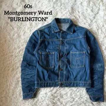 레어 60s 70s BURLINGTON 데님 자켓 몽고메리 워드
