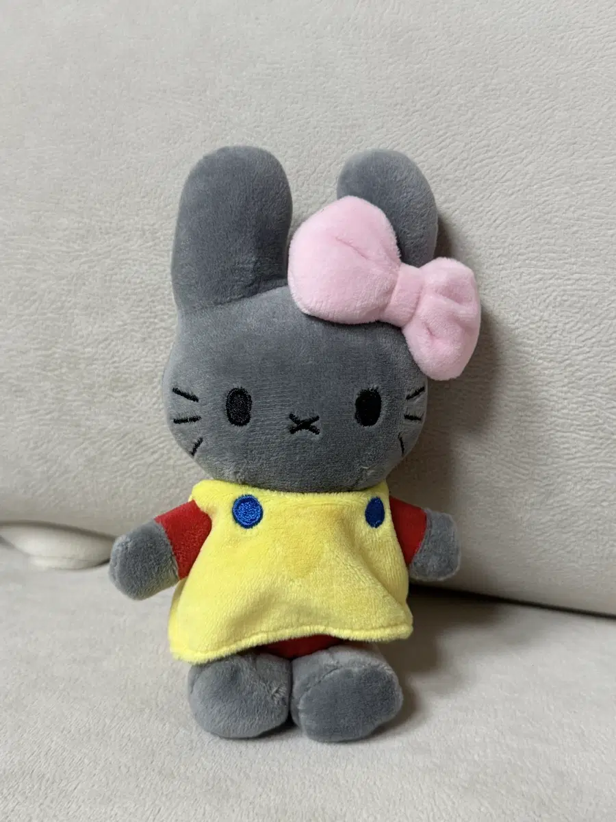 그레이 미피+키티 키링 인형