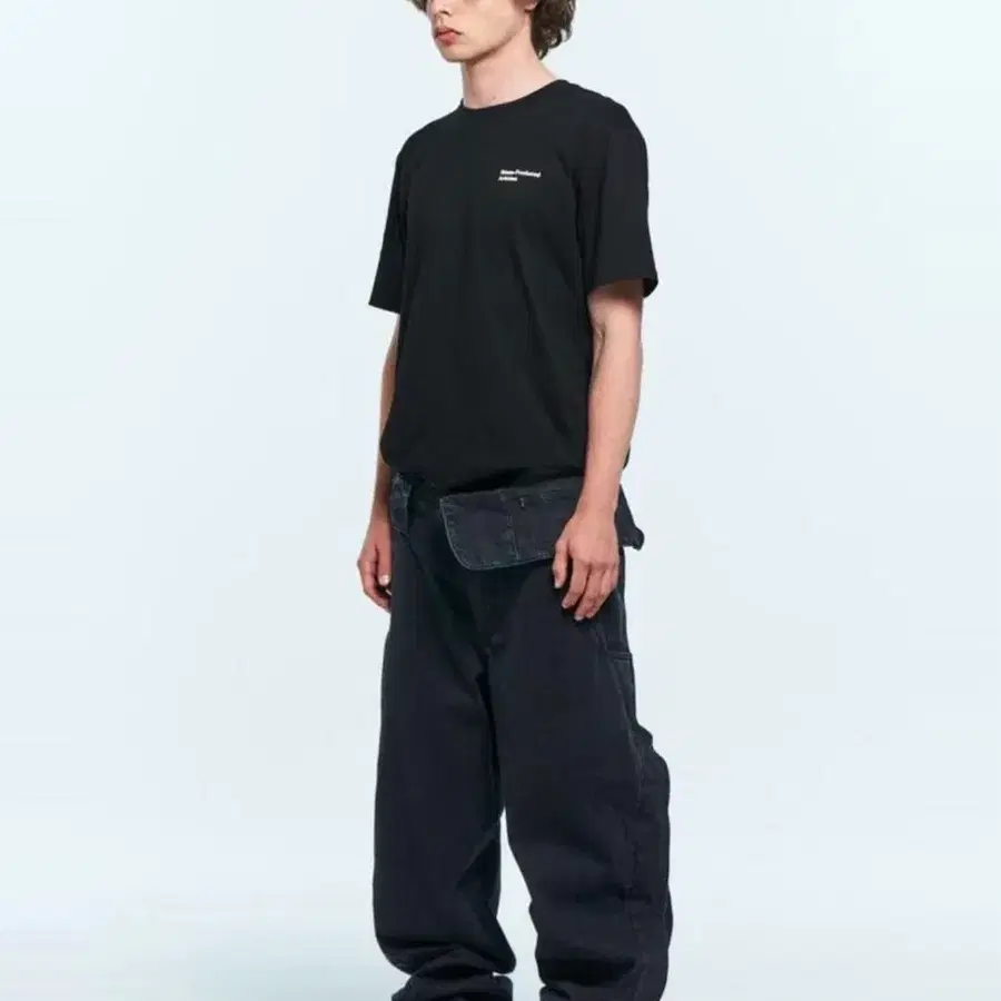플라스틱 프로덕트 single waist pocket pants