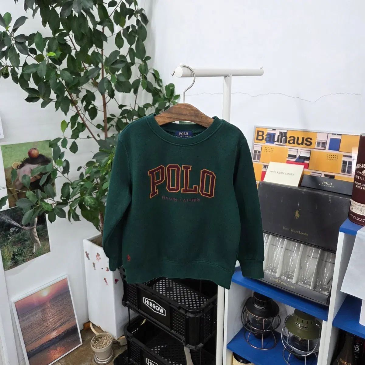 폴로랄프로렌 키즈 스펠로고 기모 맨투맨 4