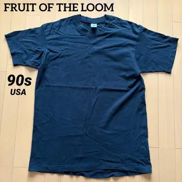 프룻 오브 더 룸 90s 무지 블랙 헤비 T셔츠 L 블랙 USA제