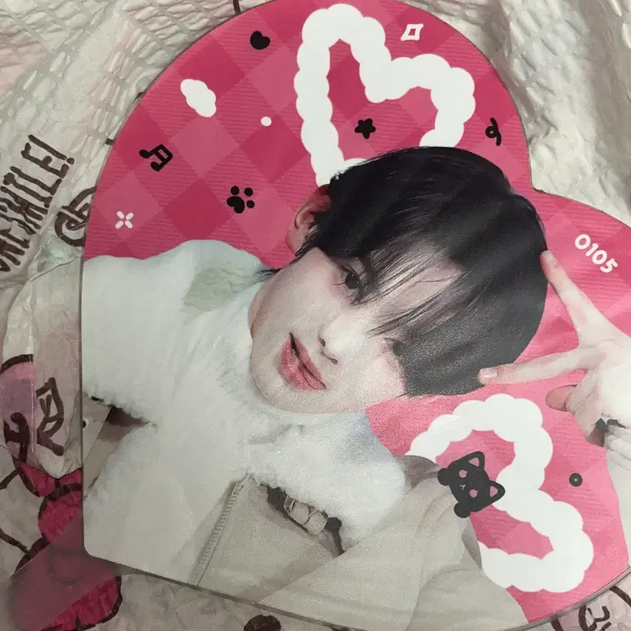 투어스 TWS 한진 우치와 슬로건 굿즈 포카