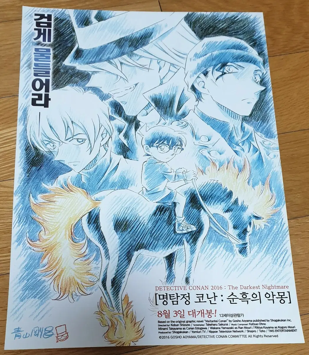 영화전단지 명탐정 코난: 순흑의 악몽