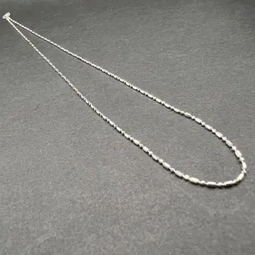실버 925 비즈 체인 목걸이 40cm 2g 미사용 새상품