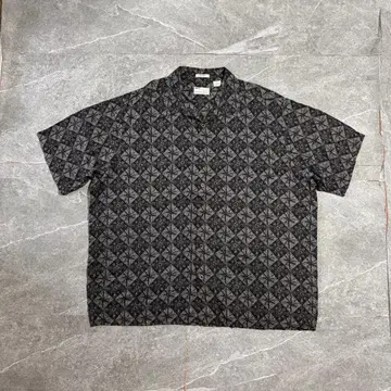 90s NATURAL ISSUE 레이온 셔츠 silky 올 패턴 XL