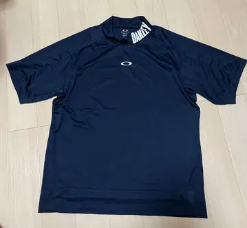 OAKLEY 오클리 모크넥 반팔 셔츠 네이비 L 골프