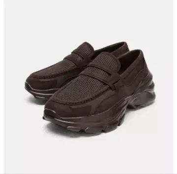 ZARA 로퍼 스니커즈 브라운 38