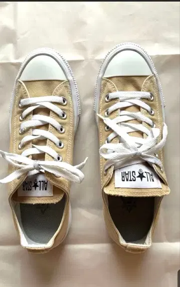 컨버스 올스타 로우컷 베이지 24cm 여성용