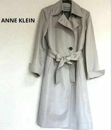 ANNE KLEIN NEW YORK 트렌치코트 라이트 그레이 9호