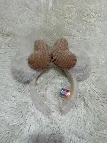 디즈니 머리띠 40주년 퍼 하트