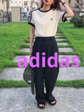 adidas Originals 쓰리스 스트라이프 티셔츠 치비T M